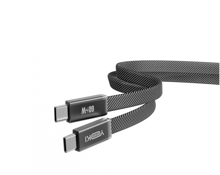 Кабель USB YOKI AI65 AIR Type-C to Type-C 60W 1.2m ЦУ-00048428 фото